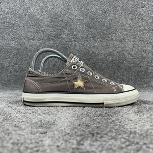 Converse One Star 507922FT Women’s Size 7.5 Brown Canvas Laceless Slip-On Shoes